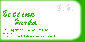 bettina harka business card